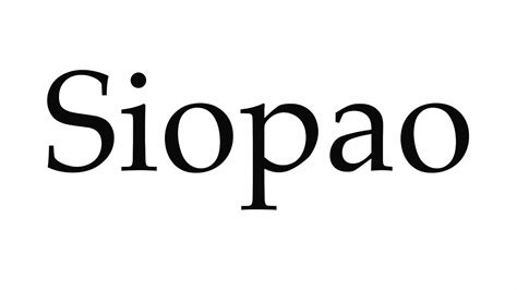 siopao pronunciation|peace be still in greek.